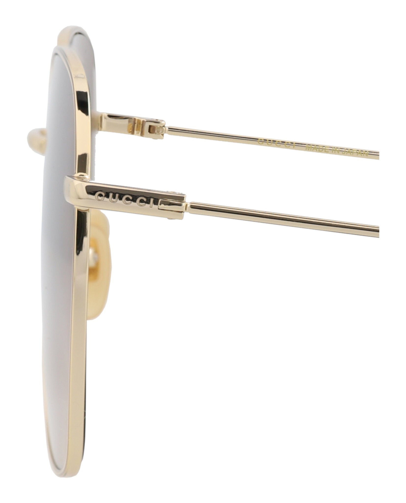Gucci Womens Square/Rectangle Gold Gold Brown Fashion Designer Eyewear