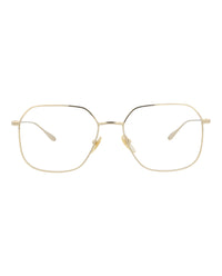 Gucci Gucci Womens Square/Rectangle Gold Gold Transparent Fashion Designer Eyewear