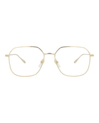Gucci Gucci Womens Square/Rectangle Gold Gold Transparent Fashion Designer Eyewear