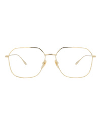 Gucci Gucci Womens Square/Rectangle Gold Gold Transparent Fashion Designer Eyewear