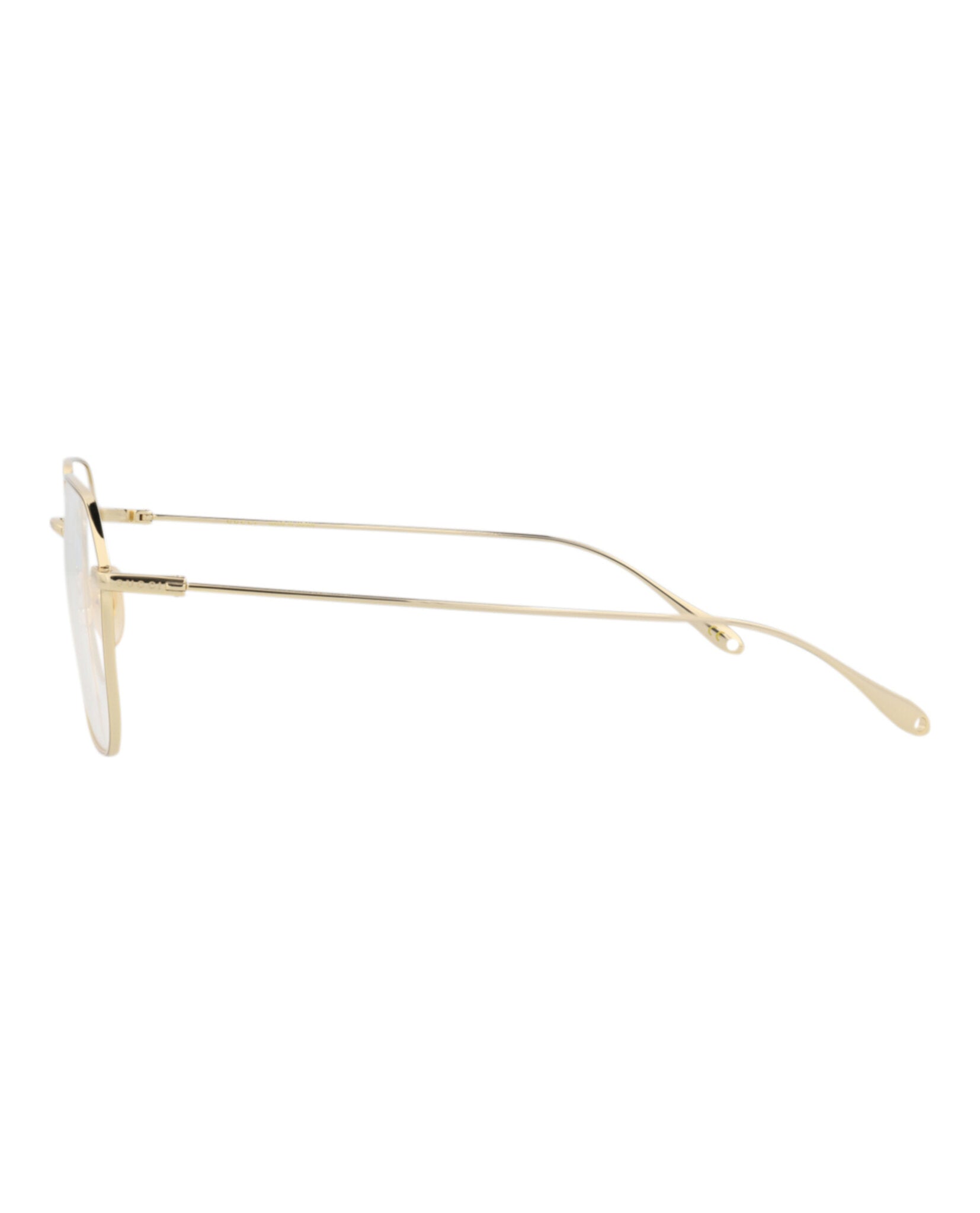 Gucci Gucci Womens Square/Rectangle Gold Gold Transparent Fashion Designer Eyewear