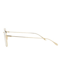 Gucci Gucci Womens Square/Rectangle Gold Gold Transparent Fashion Designer Eyewear