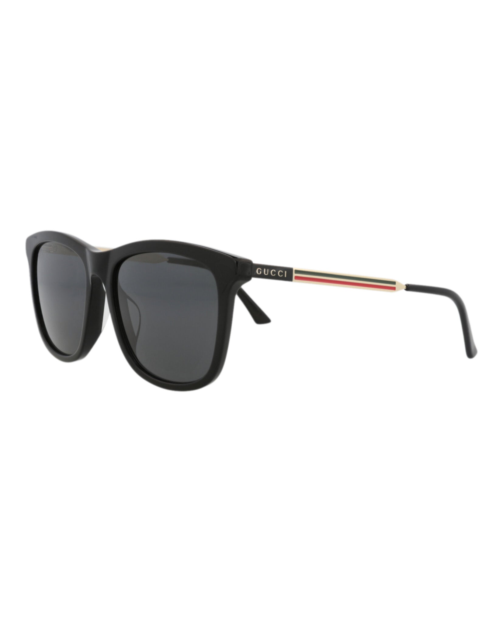 Gucci Gucci Mens Square/Rectangle Black Gold Grey Fashion Designer Eyewear