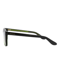 Gucci Gucci Mens Square/Rectangle Black Black Transparent Fashion Designer Eyewear