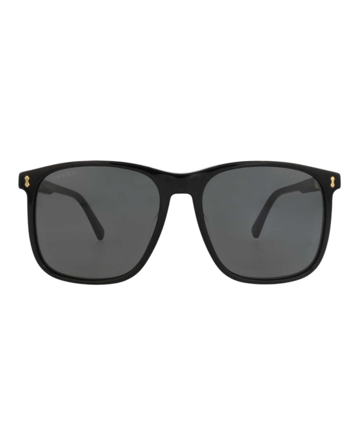 Gucci Mens Square/Rectangle Black Black Grey Fashion Designer Eyewear