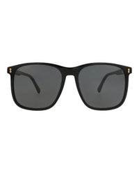 Gucci Mens Square/Rectangle Black Black Grey Fashion Designer Eyewear