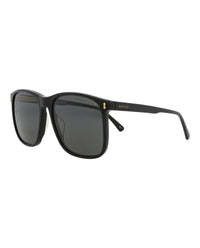Gucci Mens Square/Rectangle Black Black Grey Fashion Designer Eyewear