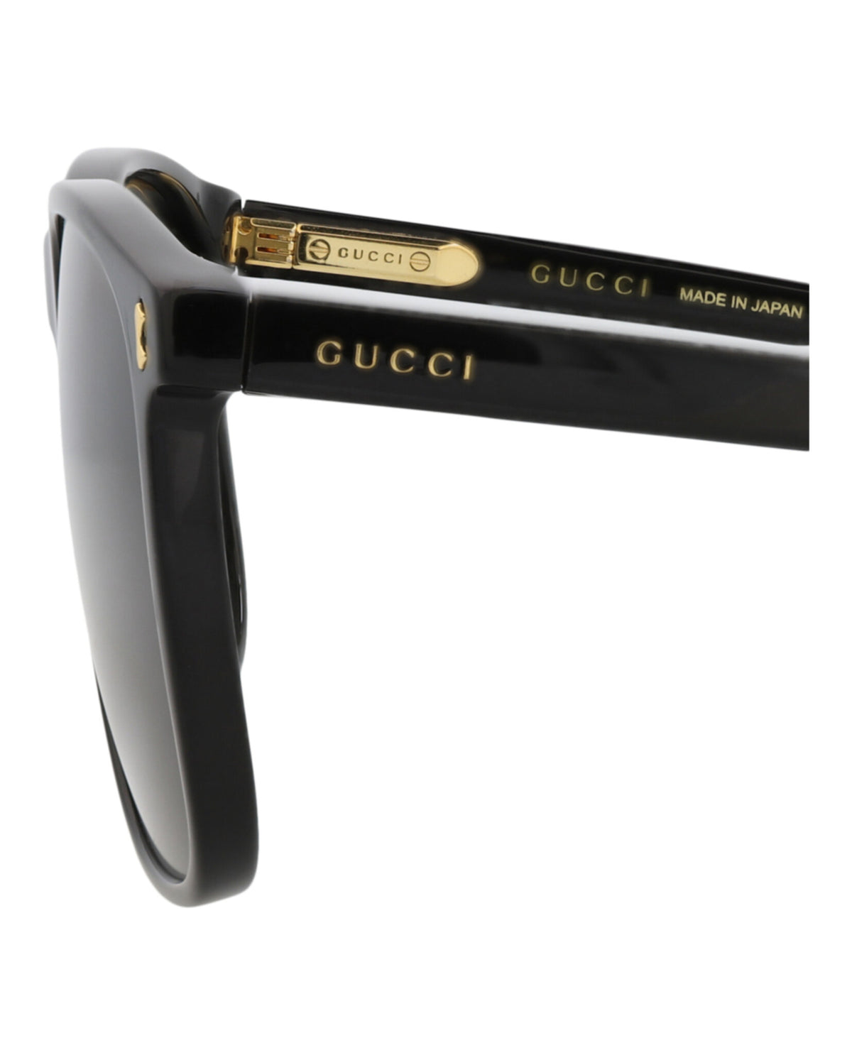 Gucci Mens Square/Rectangle Black Black Grey Fashion Designer Eyewear