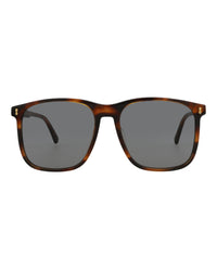 Gucci Gucci Mens Square/Rectangle Havana Havana Grey Fashion Designer Eyewear