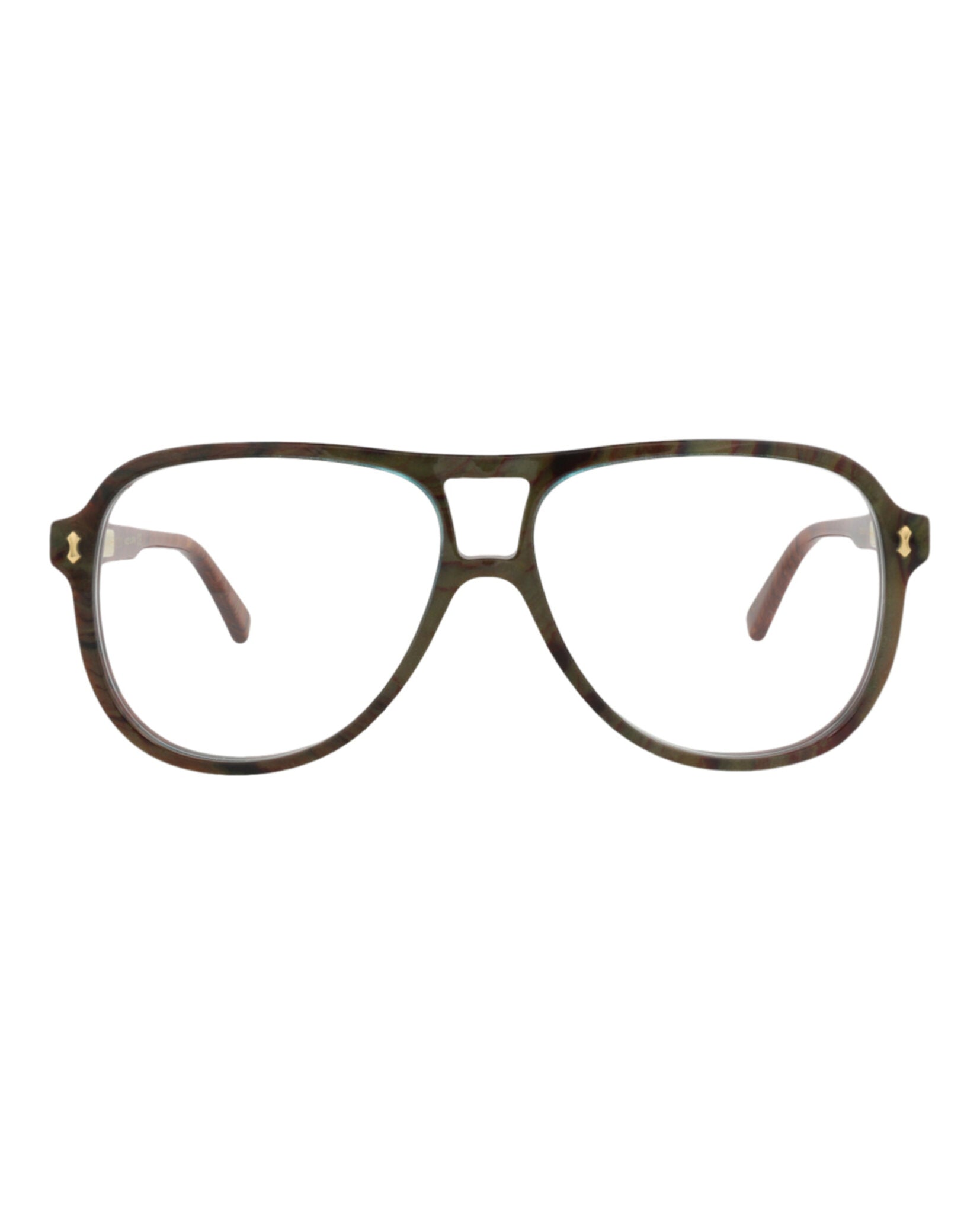 Gucci Gucci Mens Aviator Blue Brown Transparent Fashion Designer Eyewear