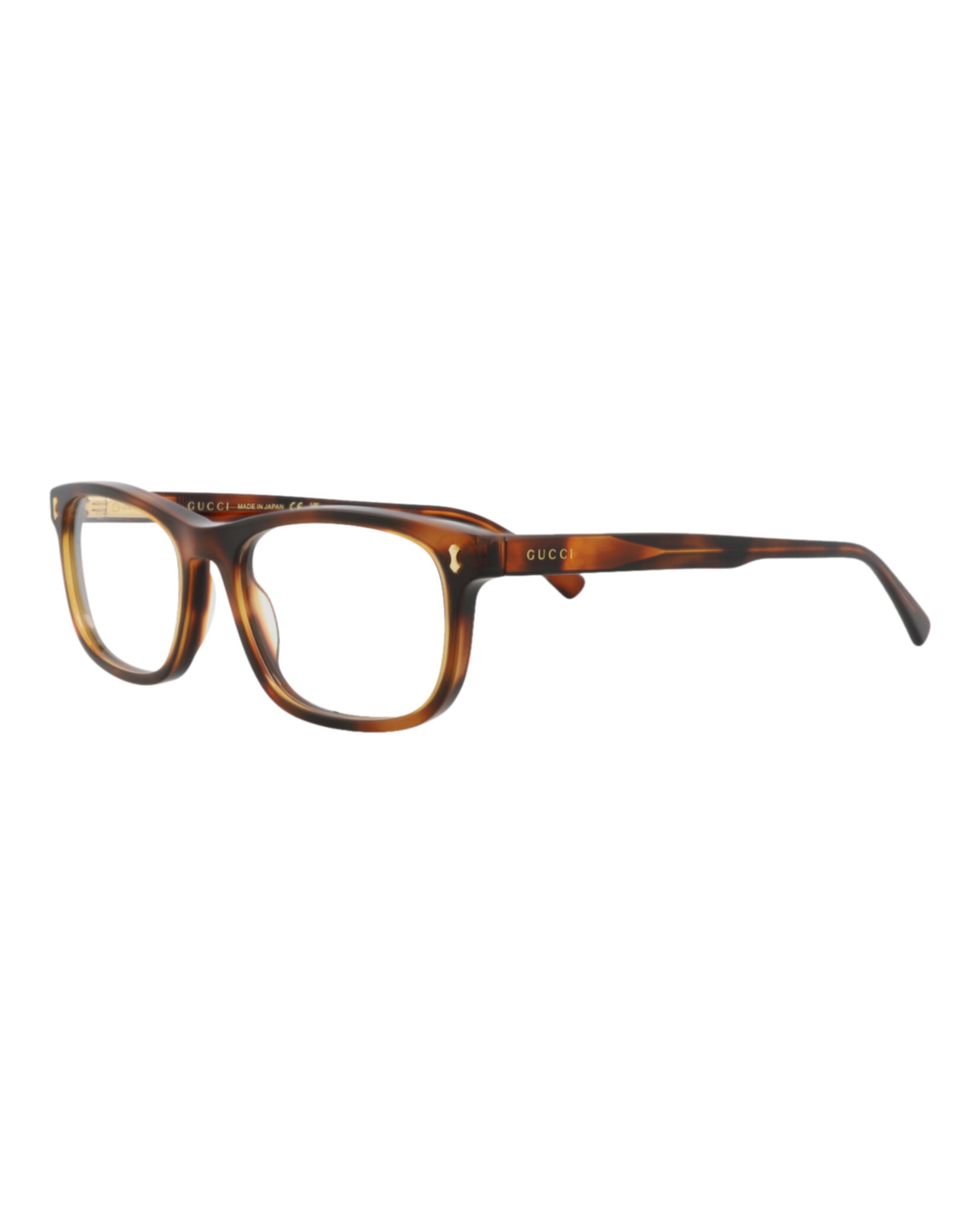 Gucci Gucci Mens Square/Rectangle Havana Havana Transparent Fashion Designer Eyewear