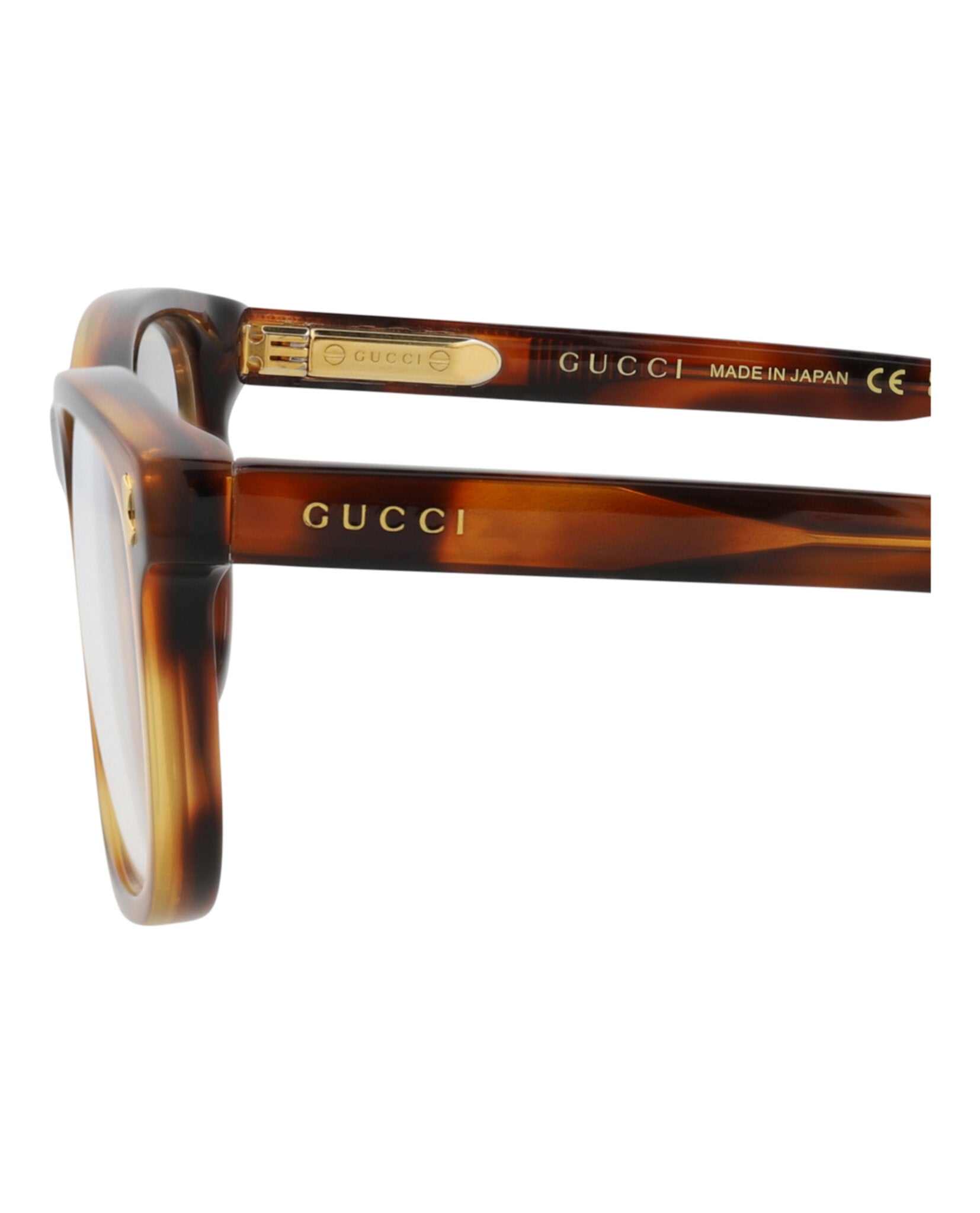 Gucci Gucci Mens Square/Rectangle Havana Havana Transparent Fashion Designer Eyewear