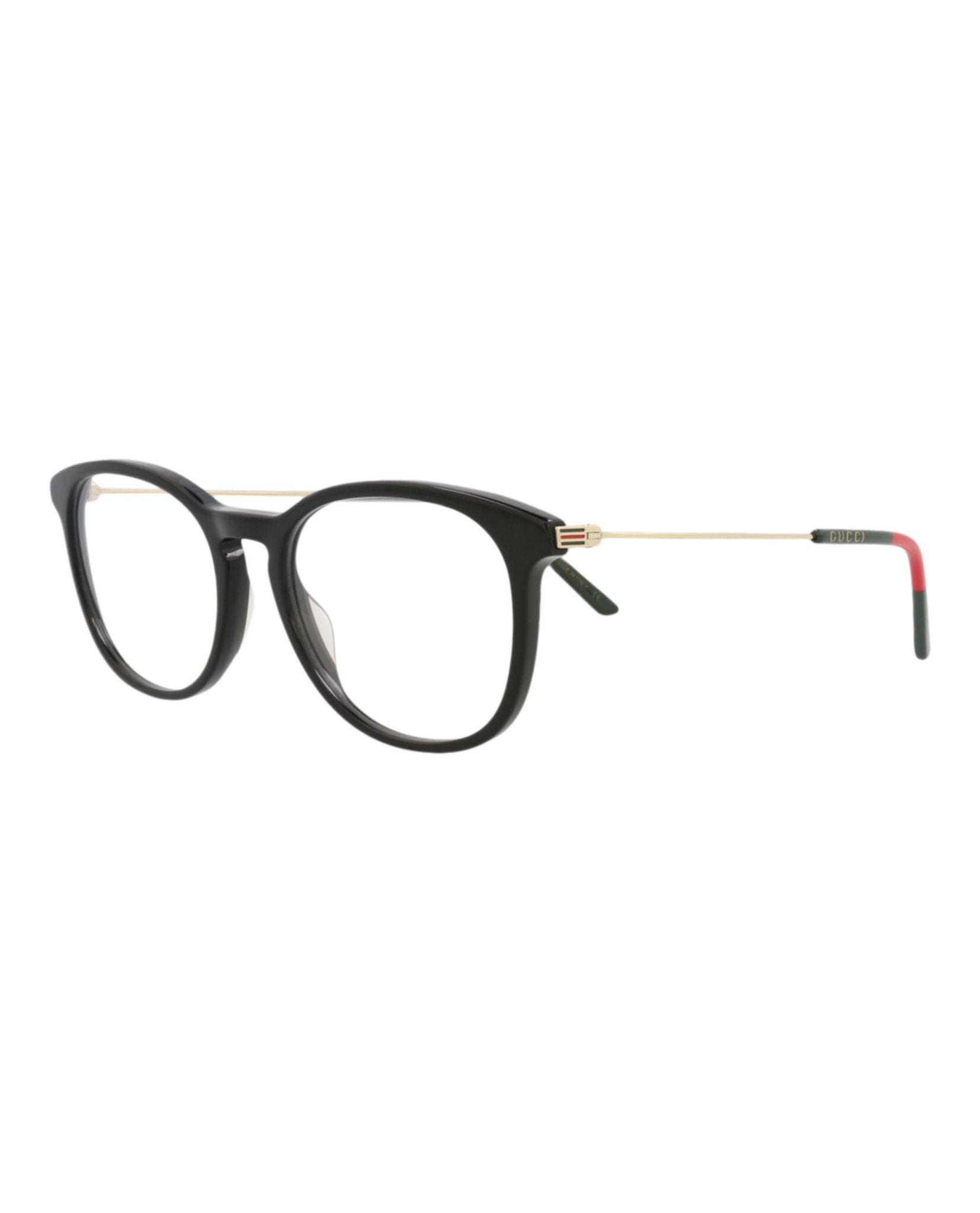 Gucci Gucci Mens Aviator Black Gold Transparent Fashion Designer Eyewear