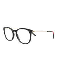 Gucci Gucci Mens Aviator Black Gold Transparent Fashion Designer Eyewear