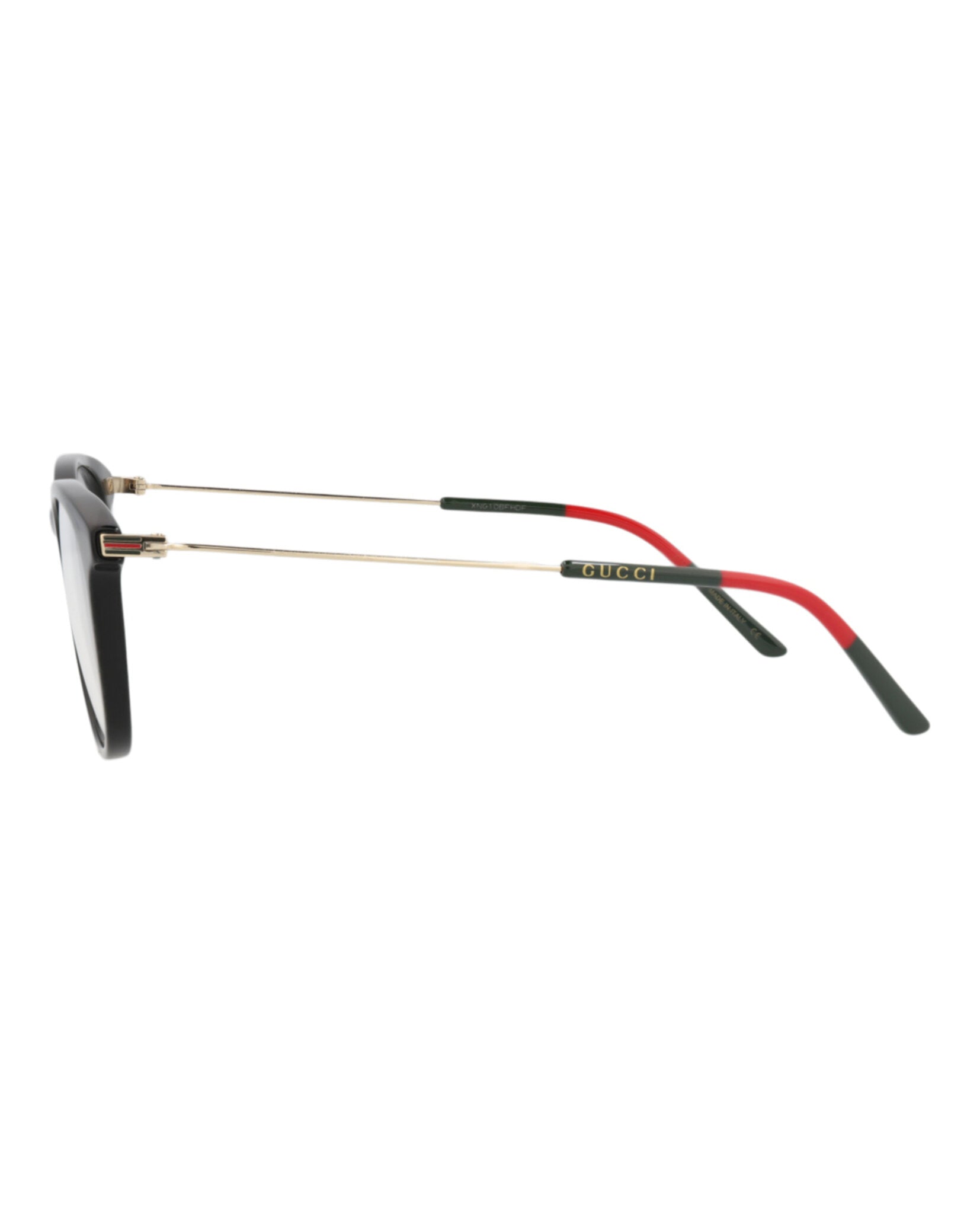 Gucci Gucci Mens Aviator Black Gold Transparent Fashion Designer Eyewear