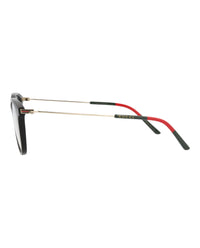 Gucci Gucci Mens Aviator Black Gold Transparent Fashion Designer Eyewear