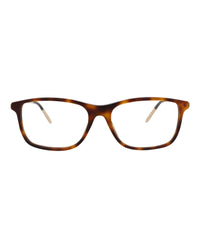 Gucci Gucci Mens Square/Rectangle Havana Gold Transparent Fashion Designer Eyewear