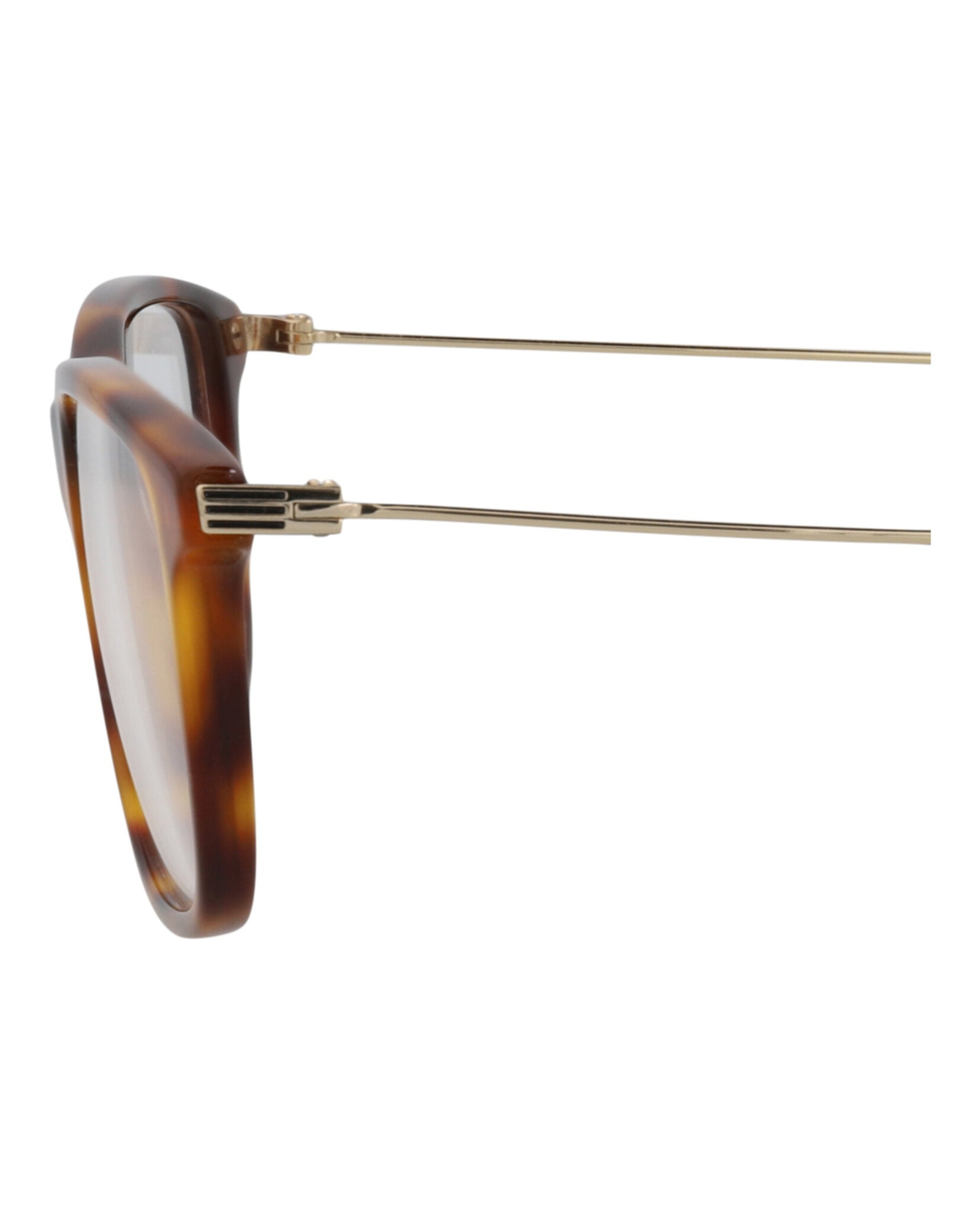 Gucci Gucci Mens Square/Rectangle Havana Gold Transparent Fashion Designer Eyewear