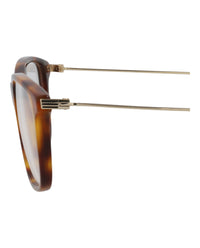 Gucci Gucci Mens Square/Rectangle Havana Gold Transparent Fashion Designer Eyewear