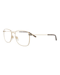 Gucci Mens Square/Rectangle Gold Gold Transparent Fashion Designer Eyewear