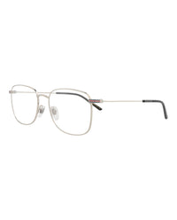 Gucci Mens Square/Rectangle Silver Silver Transparent Fashion Designer Eyewear