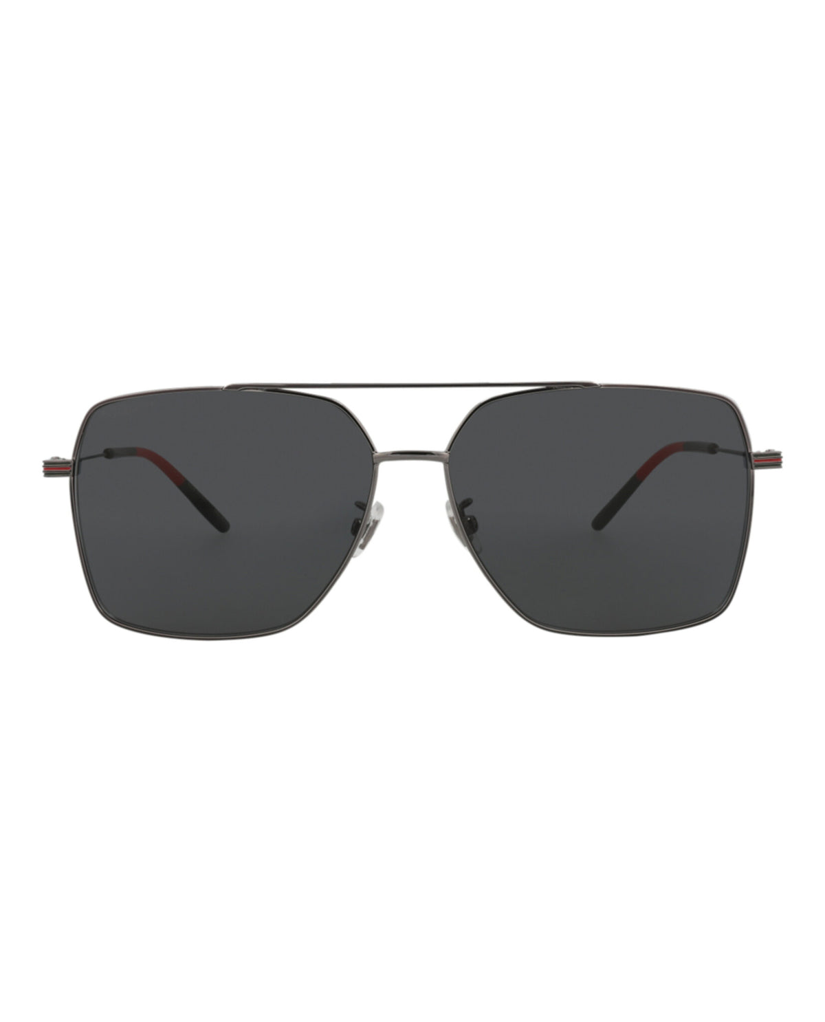Gucci Mens Aviator Ruthenium Ruthenium Grey Fashion Designer Eyewear