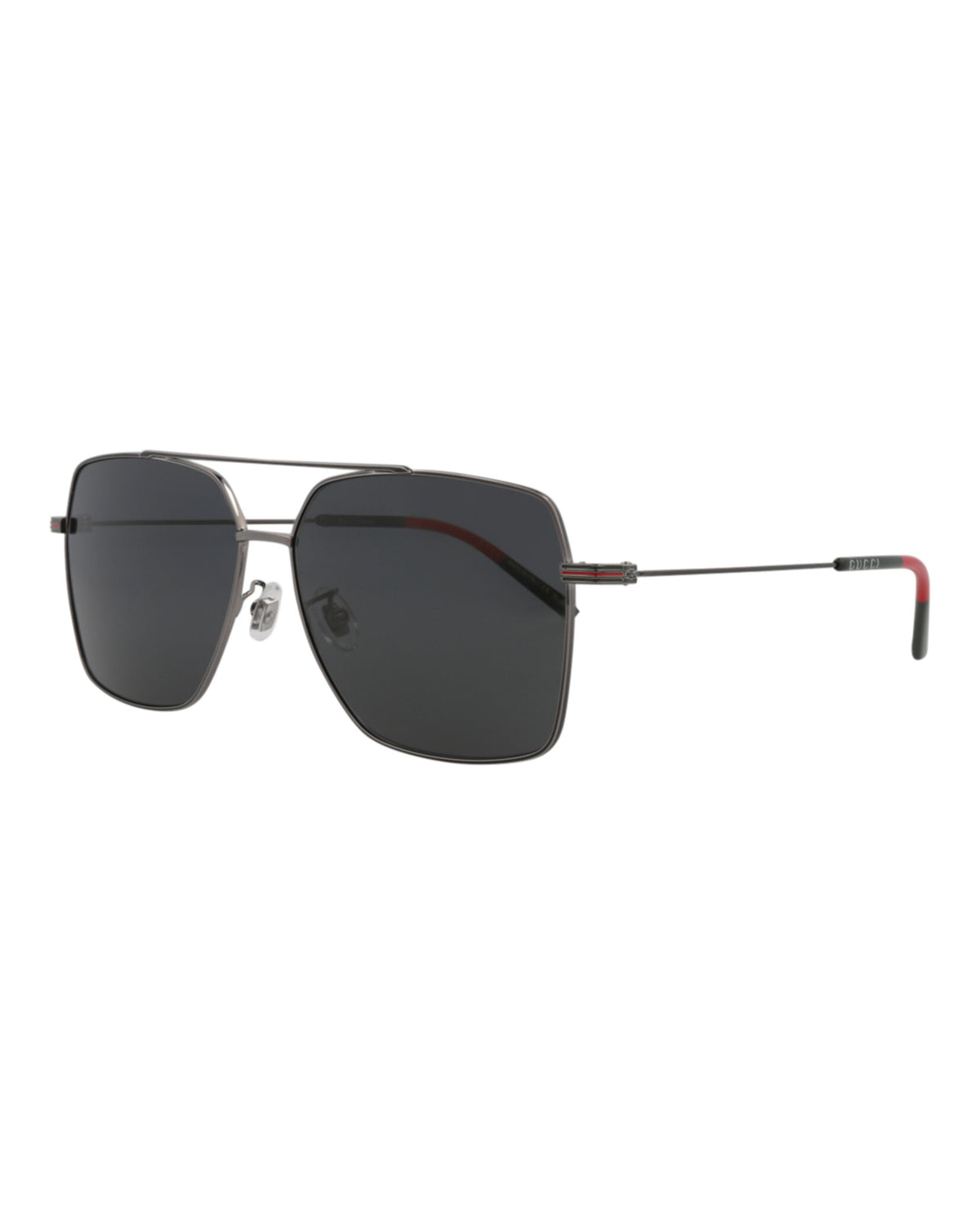 Gucci Mens Aviator Ruthenium Ruthenium Grey Fashion Designer Eyewear
