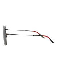 Gucci Mens Aviator Ruthenium Ruthenium Grey Fashion Designer Eyewear