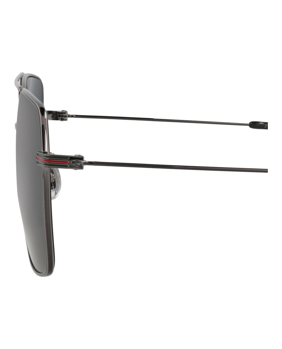 Gucci Mens Aviator Ruthenium Ruthenium Grey Fashion Designer Eyewear
