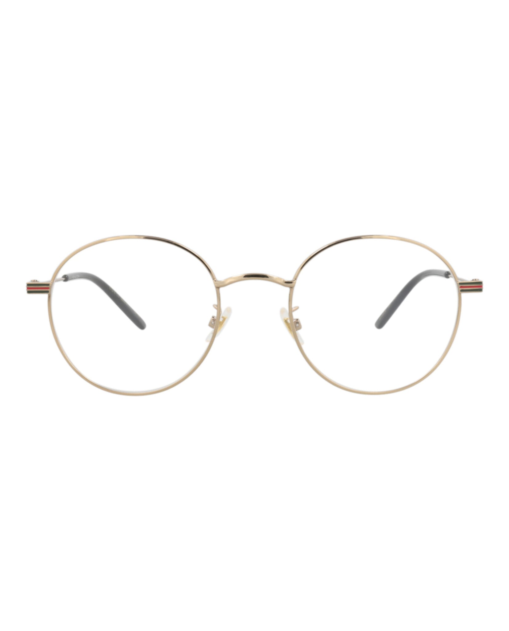 Gucci Gucci Mens Round/Oval Gold Gold Transparent Fashion Designer Eyewear