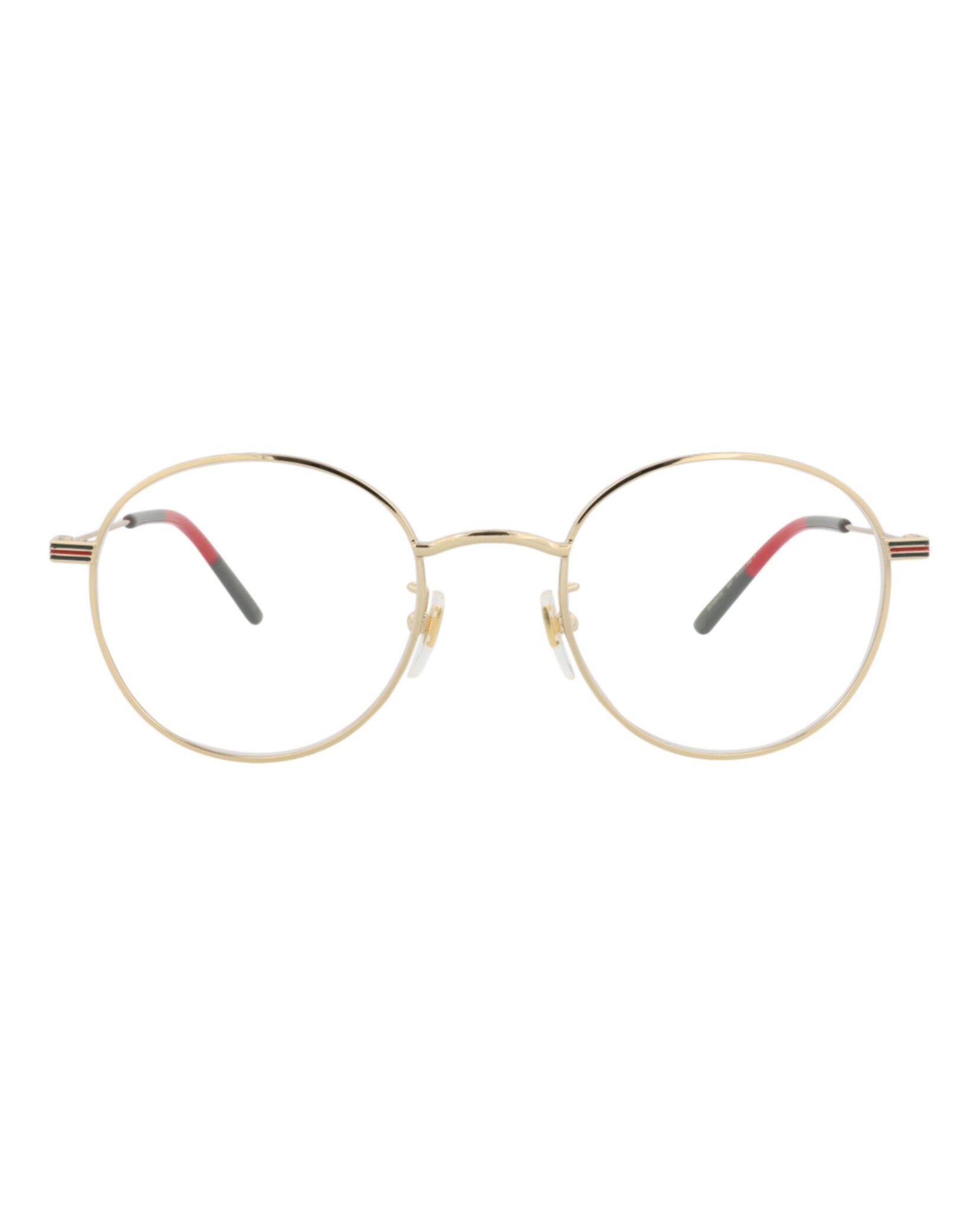 Gucci Mens Round/Oval Gold Gold Transparent Fashion Designer Eyewear