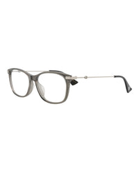 Gucci Gucci Womens Square/Rectangle Grey Silver Transparent Fashion Designer Eyewear