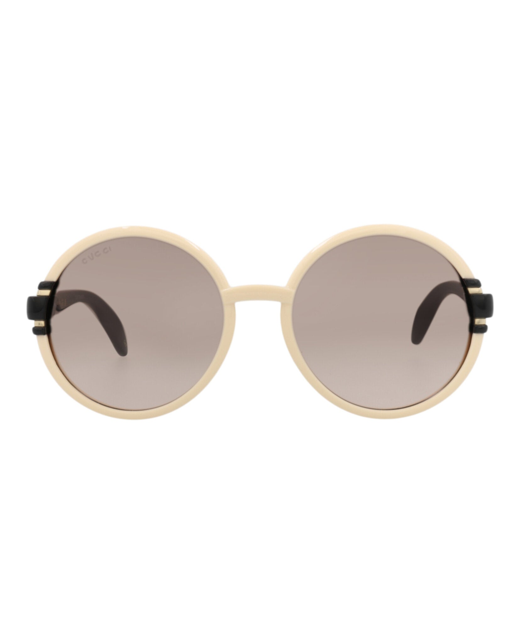 Gucci Gucci Womens Round/Oval Ivory Black Brown Fashion Designer Eyewear