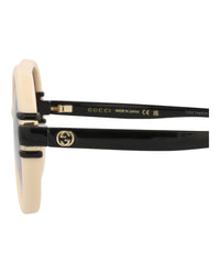 Gucci Gucci Womens Round/Oval Ivory Black Brown Fashion Designer Eyewear