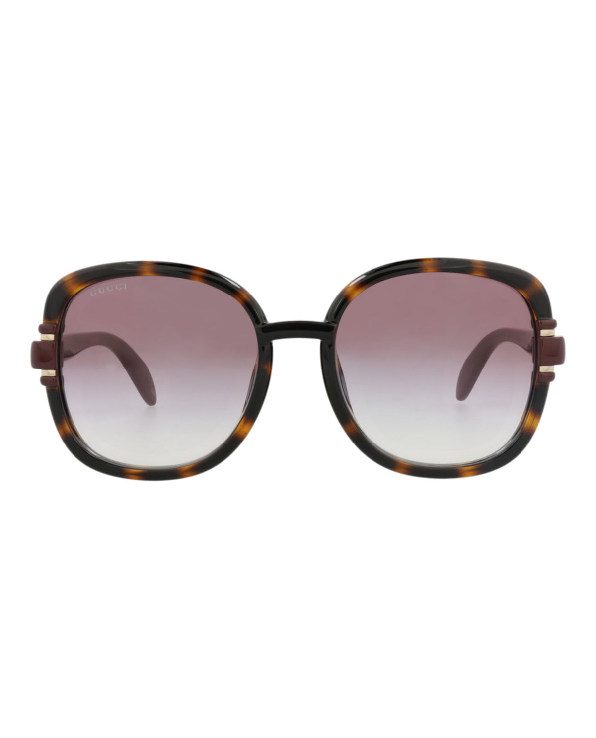 Gucci Gucci Womens Square/Rectangle Havana Brown Violet Fashion Designer Eyewear