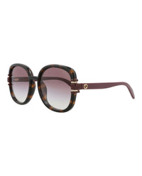 Gucci Gucci Womens Square/Rectangle Havana Brown Violet Fashion Designer Eyewear