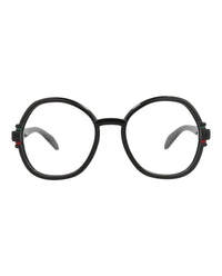 Gucci Gucci Womens Round/Oval Black Black Transparent Fashion Designer Eyewear