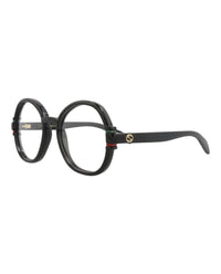 Gucci Gucci Womens Round/Oval Black Black Transparent Fashion Designer Eyewear