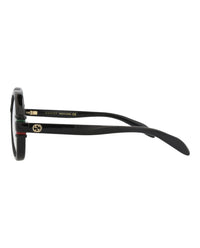 Gucci Gucci Womens Round/Oval Black Black Transparent Fashion Designer Eyewear