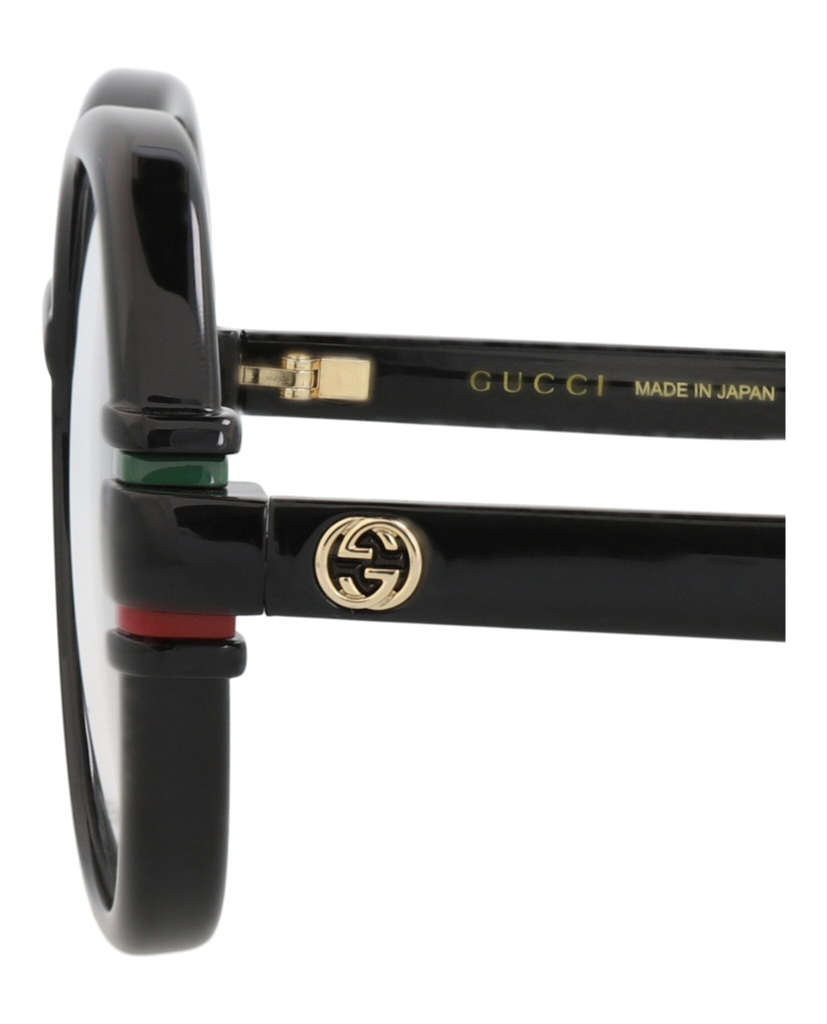 Gucci Gucci Womens Round/Oval Black Black Transparent Fashion Designer Eyewear