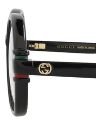 Gucci Gucci Womens Round/Oval Black Black Transparent Fashion Designer Eyewear