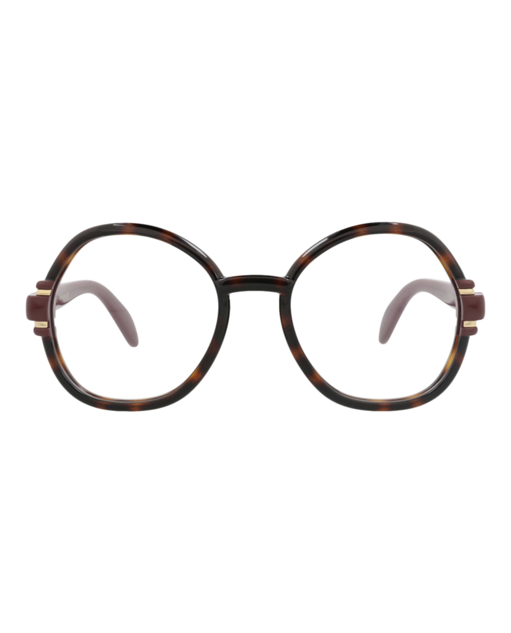 Gucci Gucci Womens Round/Oval Havana Brown Transparent Fashion Designer Eyewear