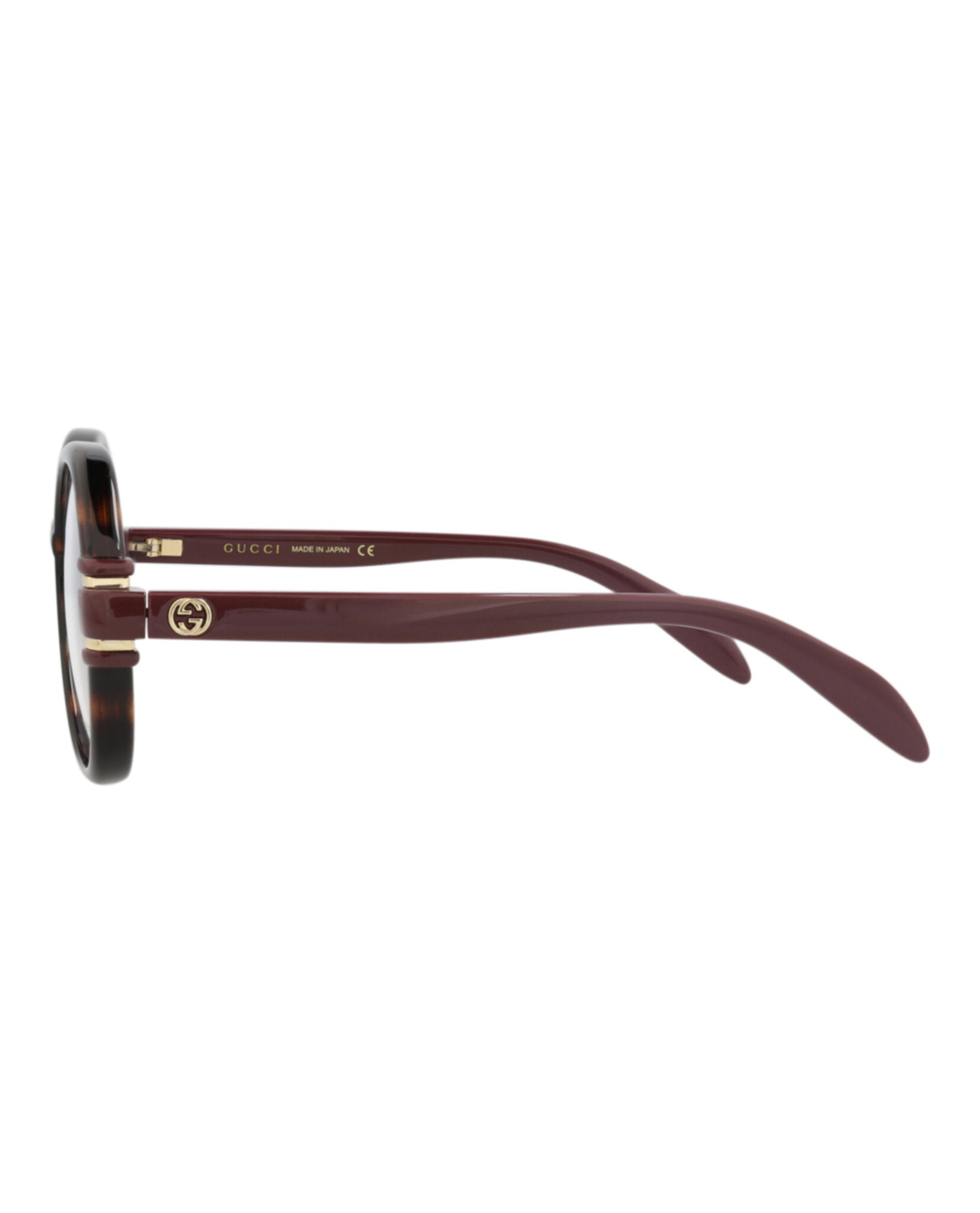 Gucci Gucci Womens Round/Oval Havana Brown Transparent Fashion Designer Eyewear