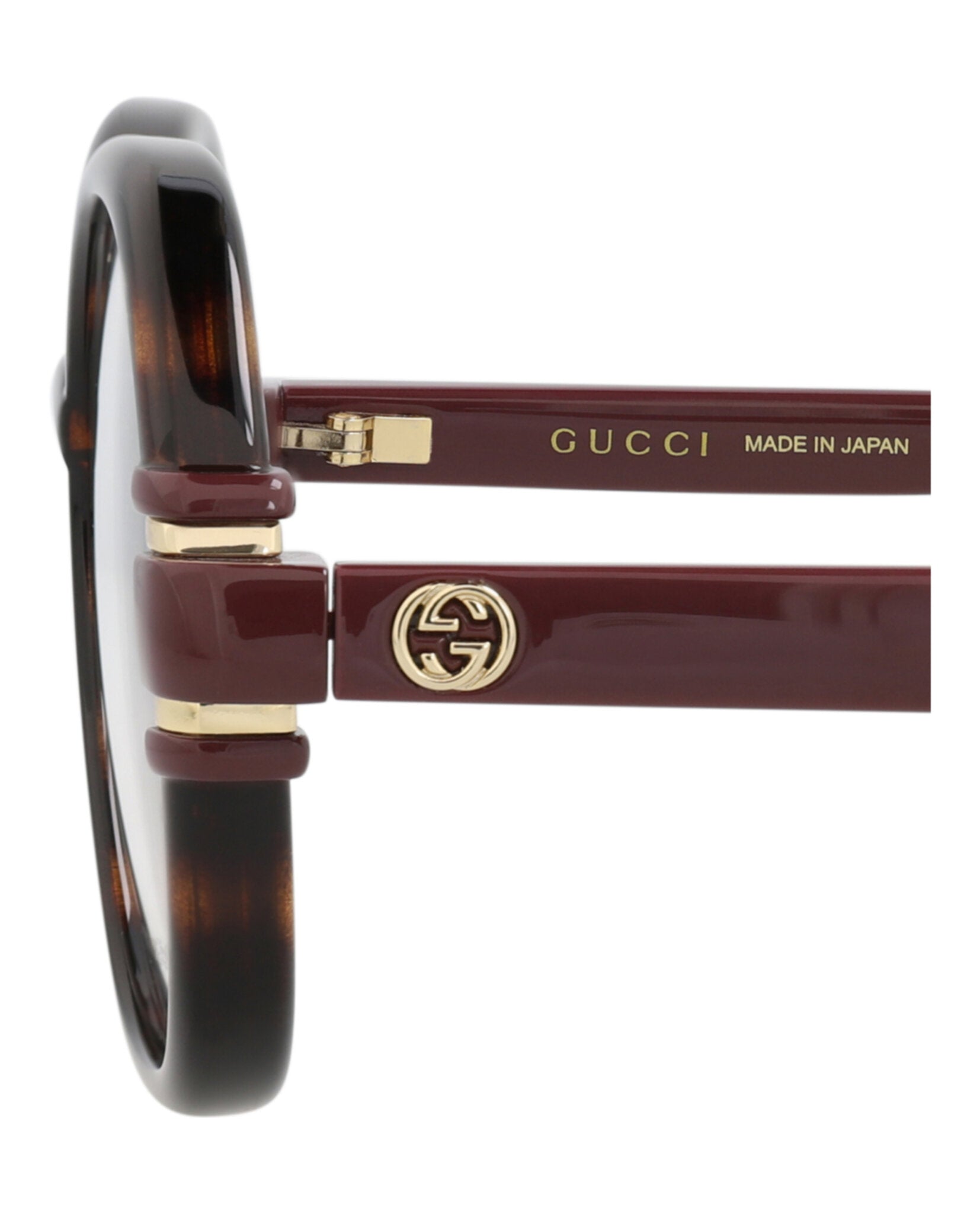 Gucci Gucci Womens Round/Oval Havana Brown Transparent Fashion Designer Eyewear
