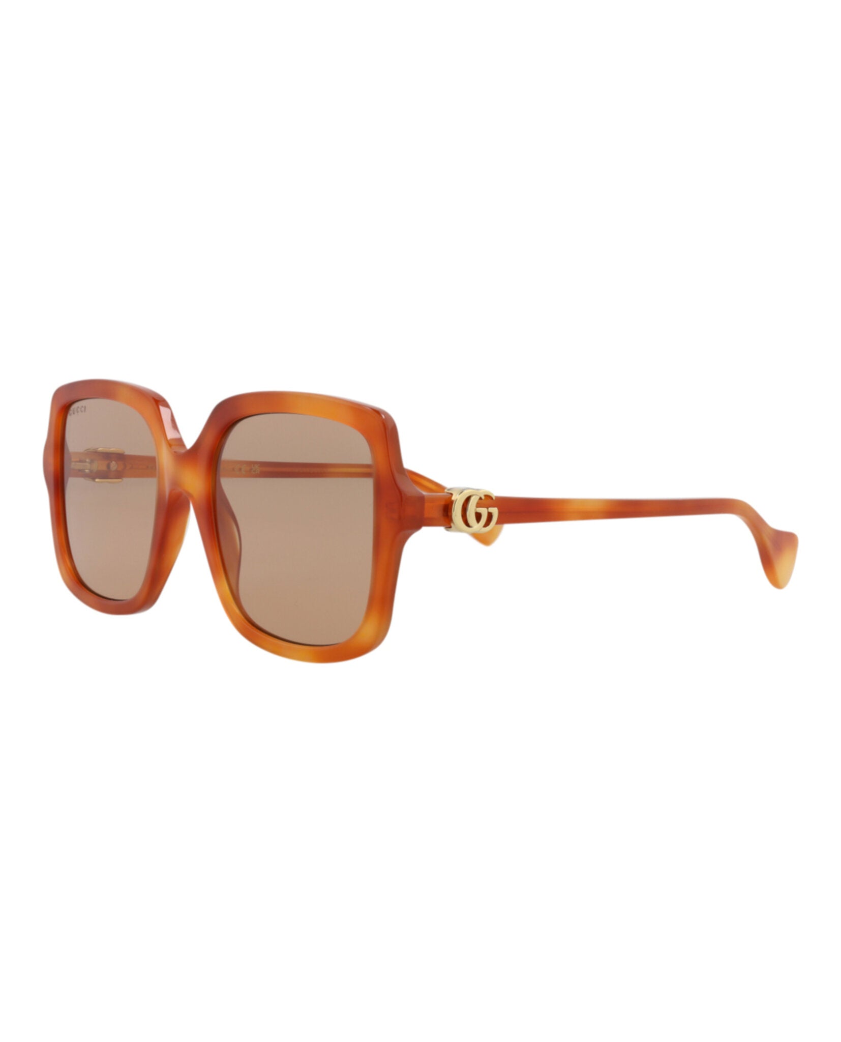 Gucci Gucci Womens Square/Rectangle Havana Havana Brown Fashion Designer Eyewear
