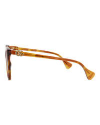 Gucci Gucci Womens Cat Eye Havana Havana Brown Fashion Designer Eyewear