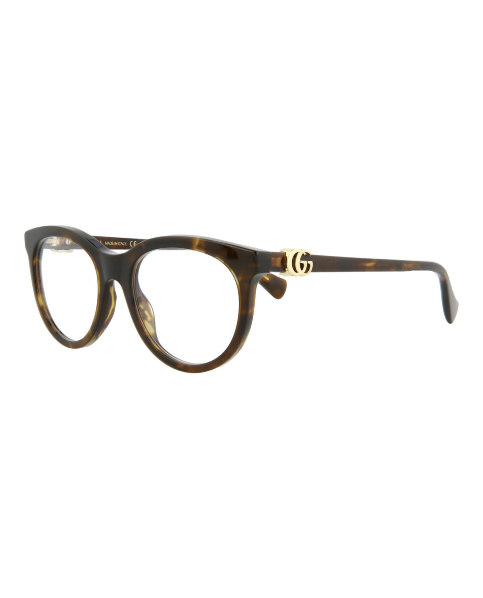 Gucci Gucci Womens Round/Oval Havana Havana Transparent Fashion Designer Eyewear