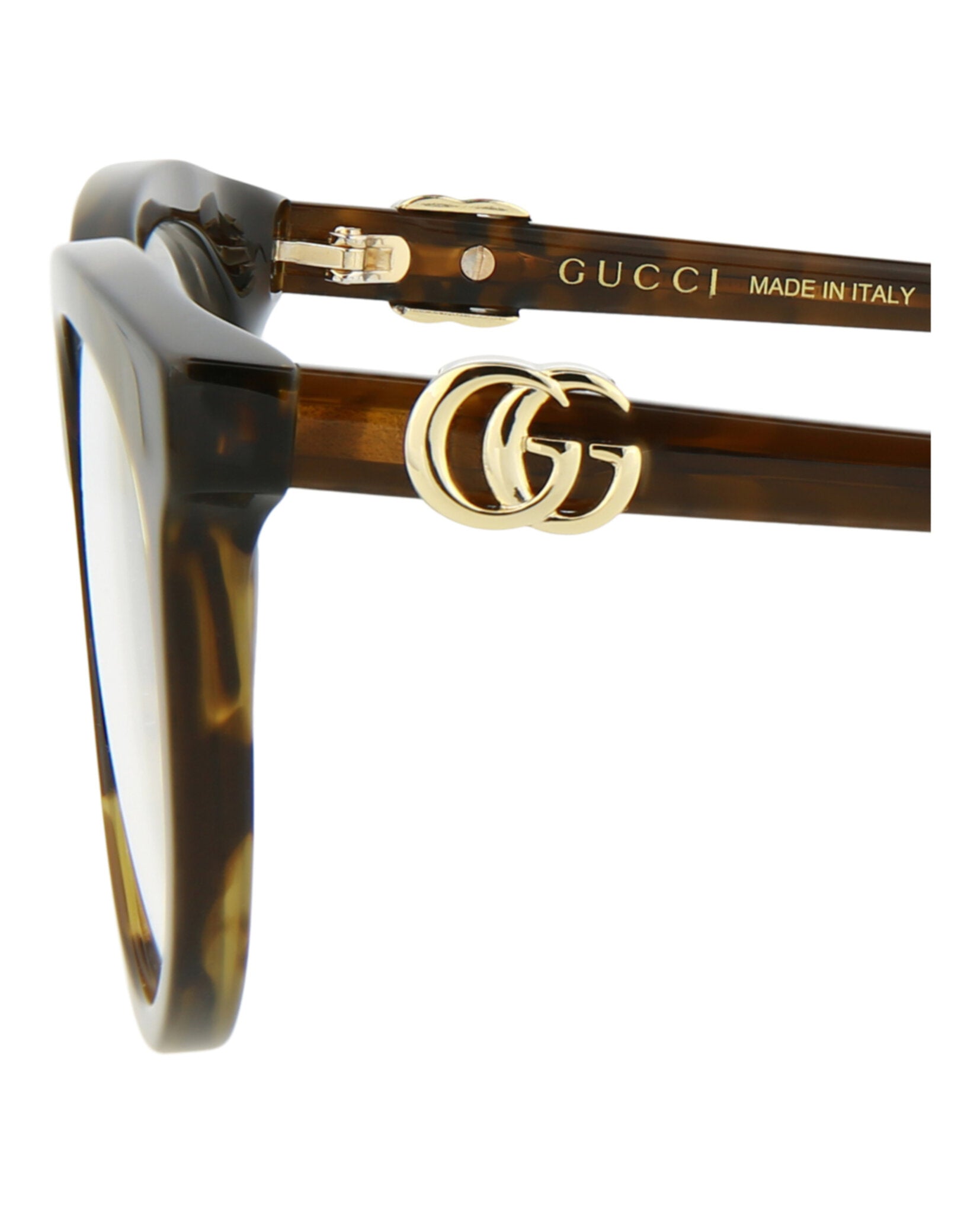 Gucci Gucci Womens Round/Oval Havana Havana Transparent Fashion Designer Eyewear