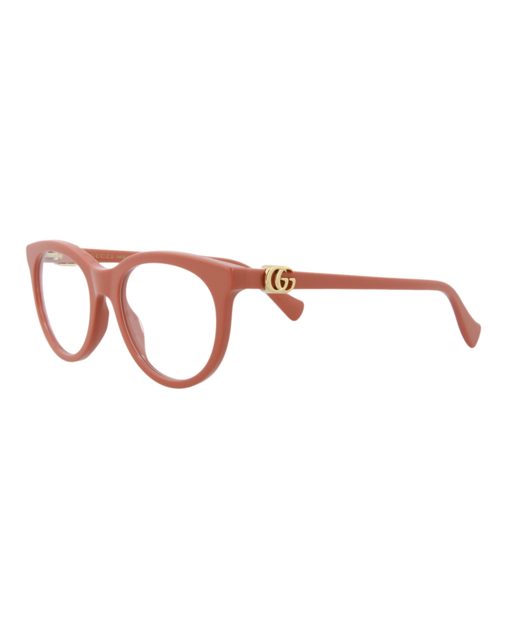 Gucci Gucci Womens Round/Oval Pink Pink Transparent Fashion Designer Eyewear