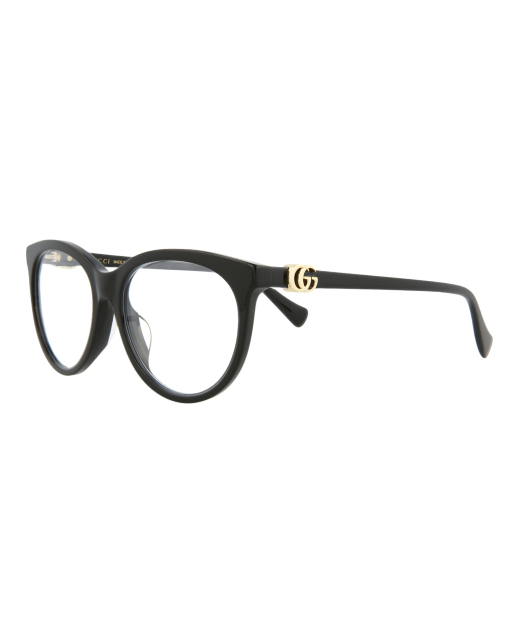 Gucci Gucci Womens Cat Eye Black Black Transparent Fashion Designer Eyewear